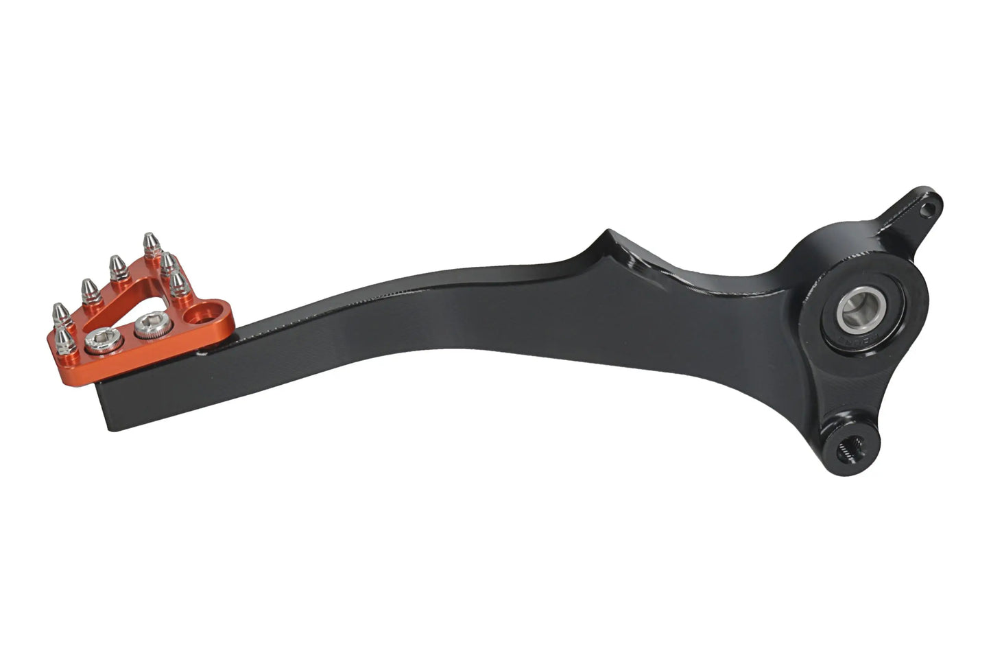 HLP MOTO - Rear Brake Lever - CNC Anodized Aluminum - Black/Orange - GASGAS ES700 SM700 Husqvarna Supermoto 701 Enduro 701