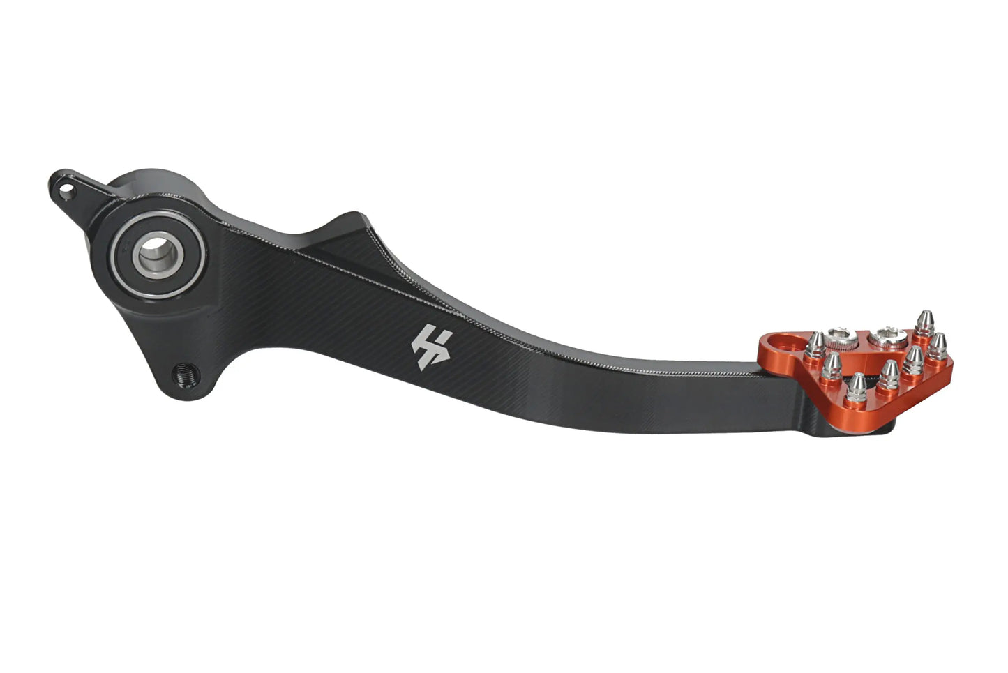 HLP MOTO - Rear Brake Lever - CNC Anodized Aluminum - Black/Orange - GASGAS ES700 SM700 Husqvarna Supermoto 701 Enduro 701