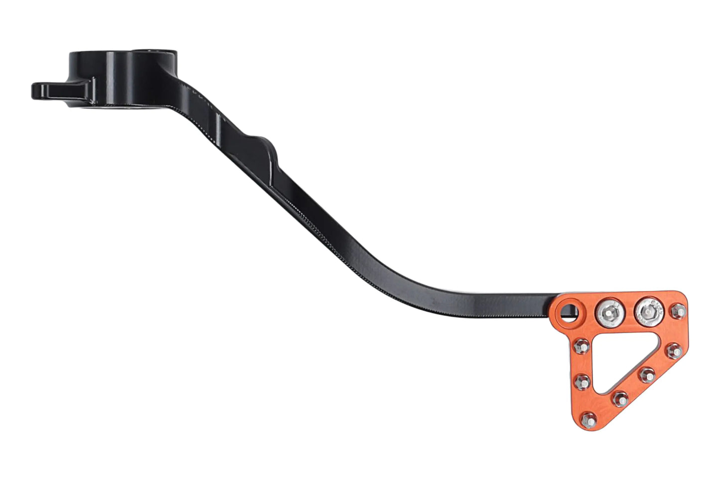 HLP MOTO - Rear Brake Lever - CNC Anodized Aluminum - Black/Orange - GASGAS ES700 SM700 Husqvarna Supermoto 701 Enduro 701