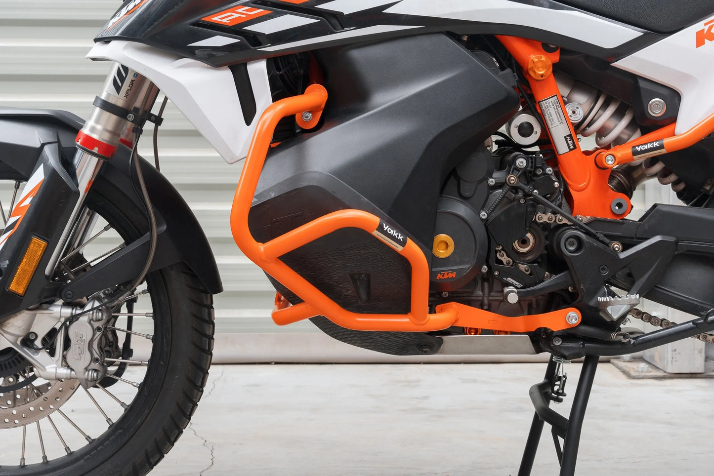 Yakk EXP - Crash Bar - Lower - Orange - KTM 790 Adventure (19-22), KTM 890 Adventure (21-22)
