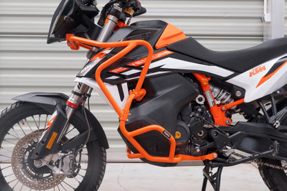 Yakk EXP - Upper Crash Bar - Orange - KTM 790 Adventure (19-22), KTM 890 Adventure (21-22)