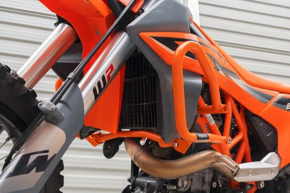 Yakk EXP - Crash Bar - Orange - Husqvarna 701 Enduro/Supermoto (16-25), KTM 690 (19-25), Gas Gas 700 ES/SM (22-25)
