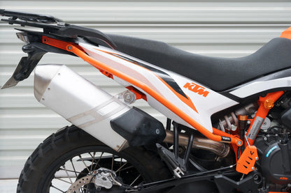 Yakk EXP - Rear Crash Bars - Orange - KTM 790 Adventure (19-25), KTM 890 Adventure (20-25)