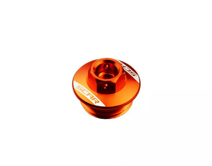 SCAR Racing - Oil Filler Cap - CNC Anodized Aluminum - Orange - GASGAS Gilera Husaberg Husqvarna KTM Sherco