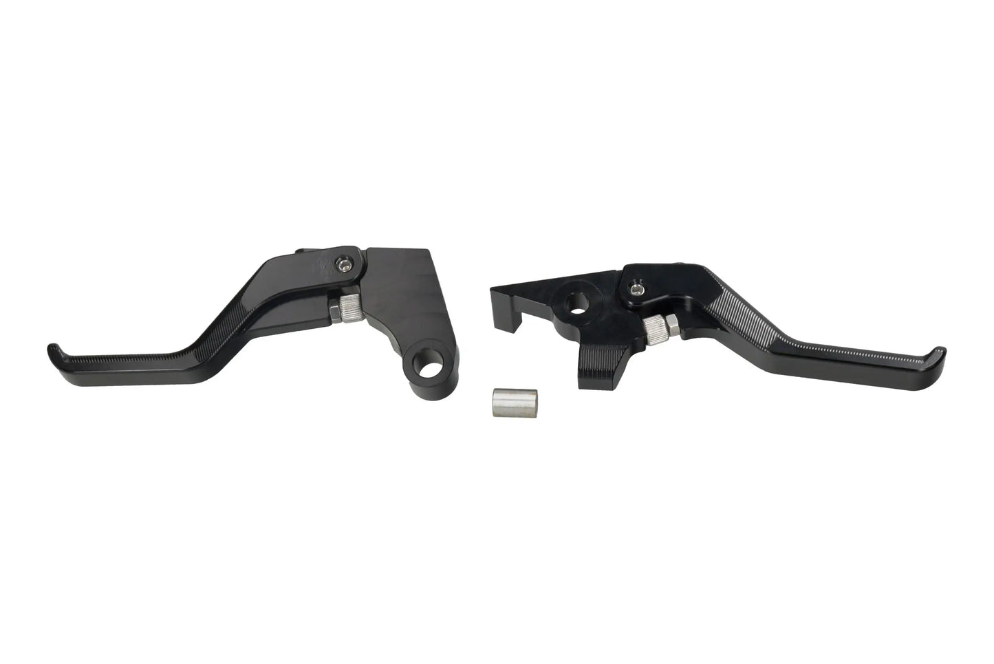 HLP MOTO - Short Brake and Clutch Lever Set - CNC Anodized Aluminum - Black - MT-07 700 MT-09 850 XSR 700 XTZ 700 Tenere T7
