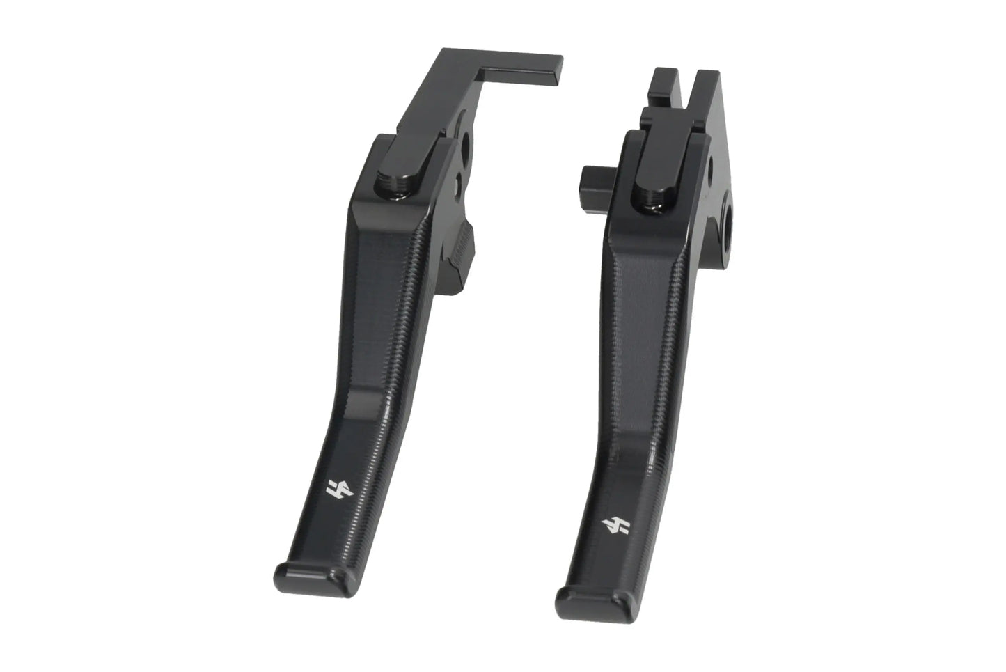 HLP MOTO - Short Brake and Clutch Lever Set - CNC Anodized Aluminum - Black - MT-07 700 MT-09 850 XSR 700 XTZ 700 Tenere T7