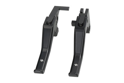 HLP MOTO - Short Brake and Clutch Lever Set - CNC Anodized Aluminum - Black - MT-07 700 MT-09 850 XSR 700 XTZ 700 Tenere T7
