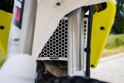 Yakk EXP - Radiator Guard - Satin Natural Aluminum - Husqvarna 701 Enduro/Supermoto (16-25)