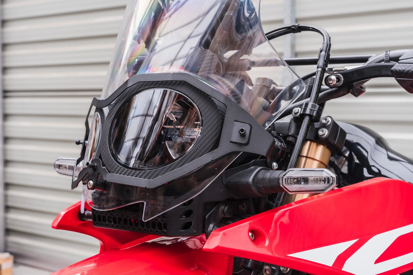 Yakk EXP - Headlight Guard/Grill - Black - HONDA CRF 300 Rally (21-26)