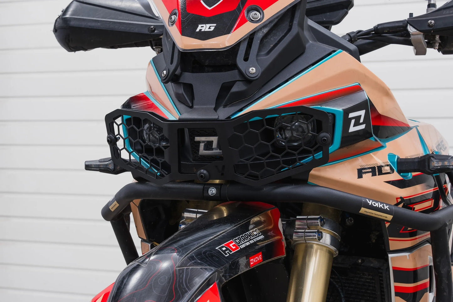 Yakk EXP - Headlight Guard - Removable - Black - KOVE 800X/Rally/Pro (24-26)
