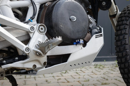 Yakk EXP -Skid plate - Satin Natural Aluminum - Husqvarna 701 Supermoto/Enduro (16-25), KTM SMC 690 R (19-25), KTM Enduro 690 R (19-25), Gas Gas 700 ES/SM (22-25)