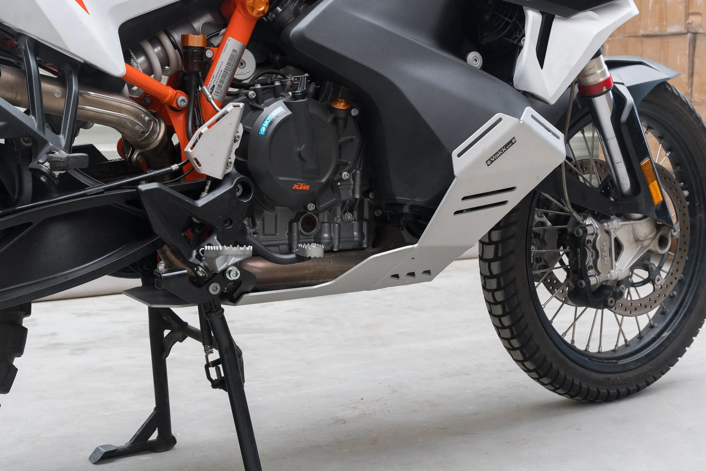 Yakk EXP - Skid Plate - Natural Satin Aluminum - KTM 790 Adventure (19-25), KTM 890 Adventure (21-25)