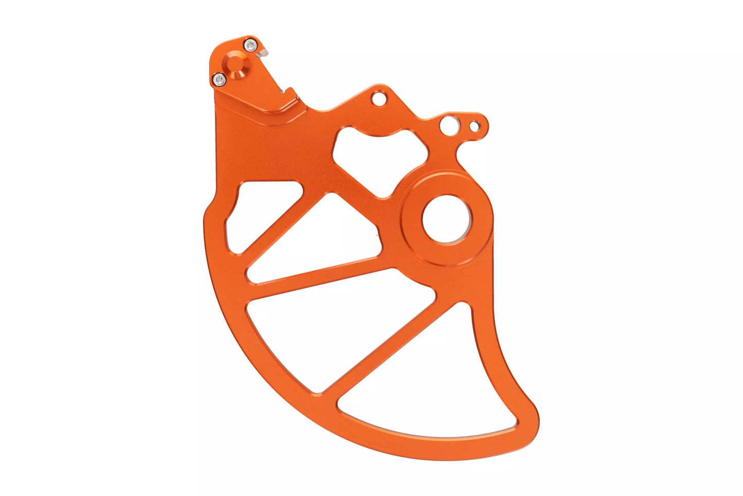 HLP MOTO - Rear Brake Disc Cover - CNC Anodized Aluminum - Orange - GASGAS ES 700 SM 700 KTM SMC 690 Supermoto 690 Enduro 690 Husqvarna 701 Supermoto 701