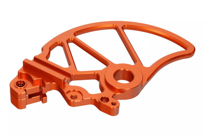 HLP MOTO - Rear Brake Disc Cover - CNC Anodized Aluminum - Orange - GASGAS ES 700 SM 700 KTM SMC 690 Supermoto 690 Enduro 690 Husqvarna 701 Supermoto 701
