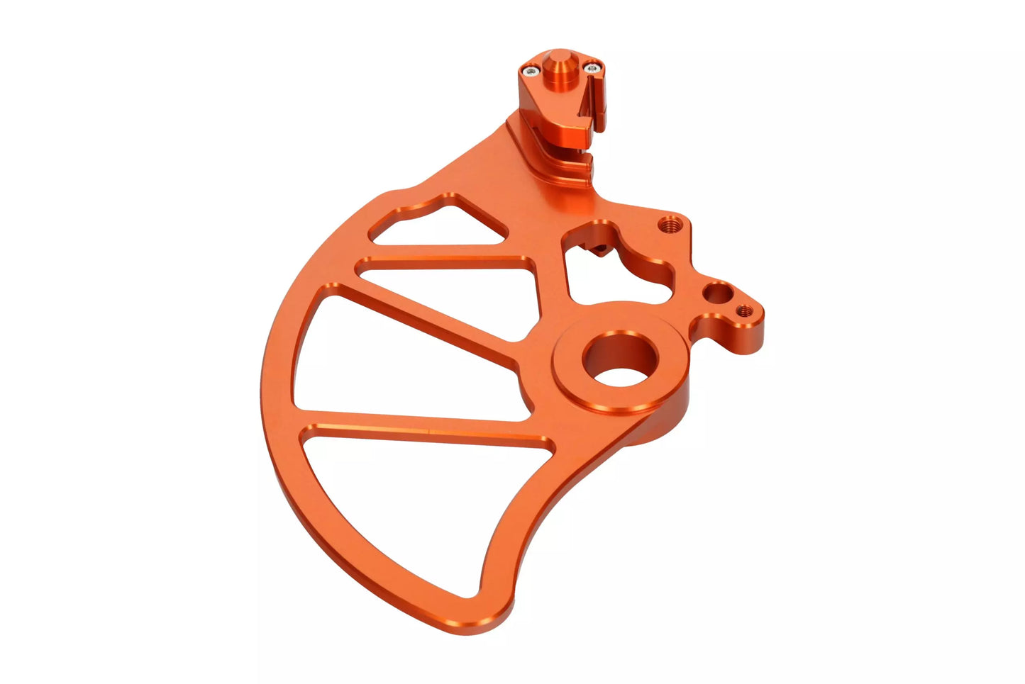HLP MOTO - Rear Brake Disc Cover - CNC Anodized Aluminum - Orange - GASGAS ES 700 SM 700 KTM SMC 690 Supermoto 690 Enduro 690 Husqvarna 701 Supermoto 701