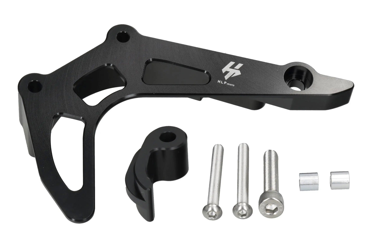 HLP MOTO - Front Sprocket Cover/Case Saver - CNC Anodized Aluminum - Black - GASGAS SM 700 Husqvarna Enduro 701 Supermoto 701 KTM Enduro 690 SMC 690