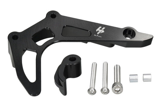 HLP MOTO - Front Sprocket Cover/Case Saver - CNC Anodized Aluminum - Black - GASGAS SM 700 Husqvarna Enduro 701 Supermoto 701 KTM Enduro 690 SMC 690