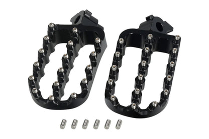HLP MOTO - Enduro/Cross - Footpegs - CNC Anodized Aluminum - Black - YAMAHA Tenere T7 '19-