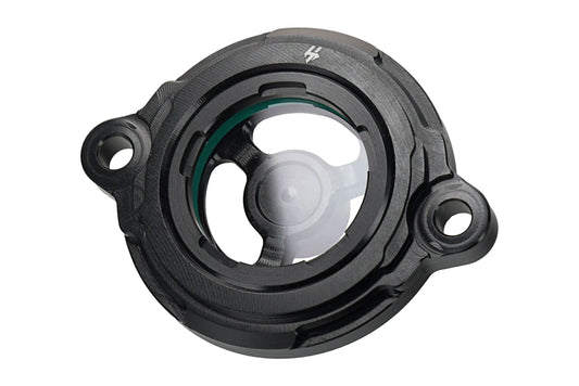HLP MOTO - Oil Filter Cover - CNC Anodized Aluminum - Black - GASGAS Husaberg KTM Husqvarna