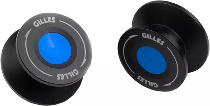 GILLES Tooling - M6 Spools/Bobbins - CNC Anodized Aluminum - Black/Blue - Various aprilia DUCATI YAMAHA