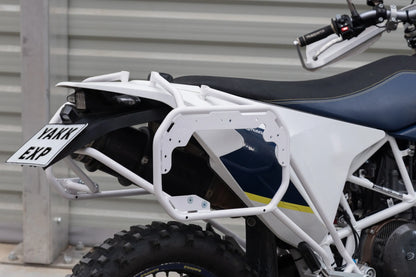 Yakk EXP - Side Carrier - White - Husqvarna 701 Enduro/Supermoto (16-25)