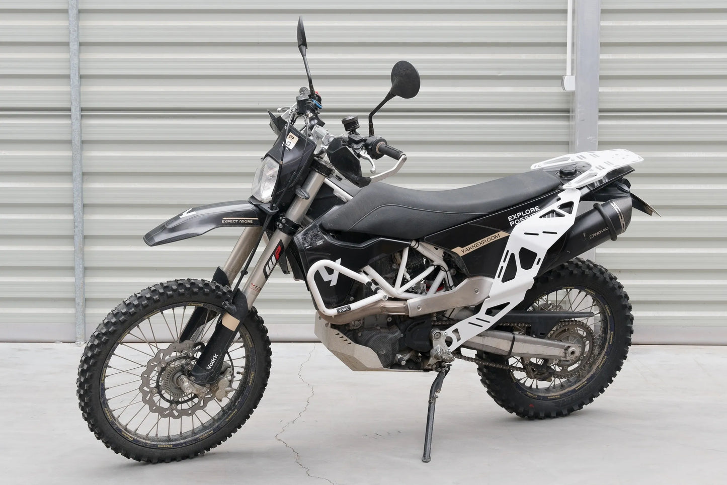 Yakk EXP - Side Pannier Luggage Rack - Aluminum - Husqvarna 701 Enduro/Supermoto (16-25)