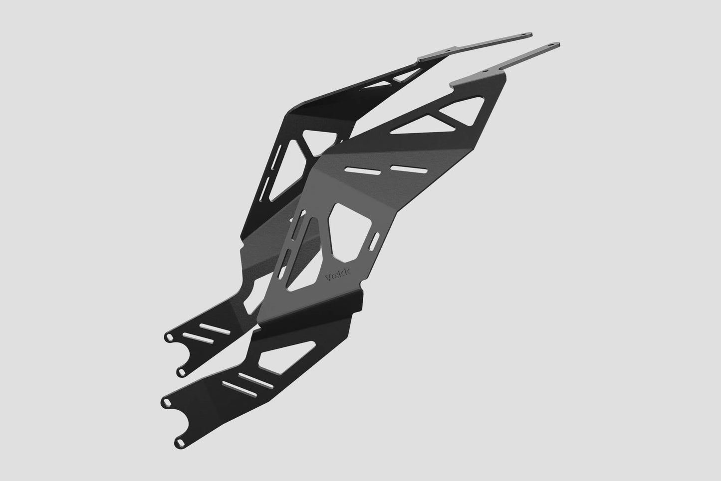 Yakk EXP - Side Pannier Luggage Rack - Black-coated Aluminum - Husqvarna 701 Enduro/Supermoto (16-25)
