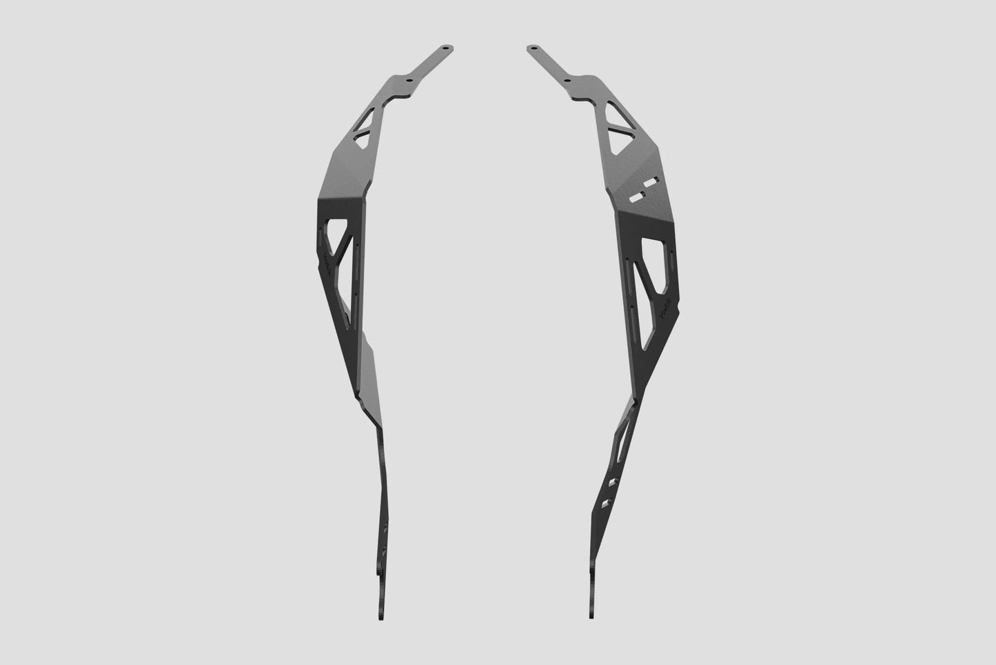 Yakk EXP - Side Pannier Luggage Rack - Black-coated Aluminum - Husqvarna 701 Enduro/Supermoto (16-25)