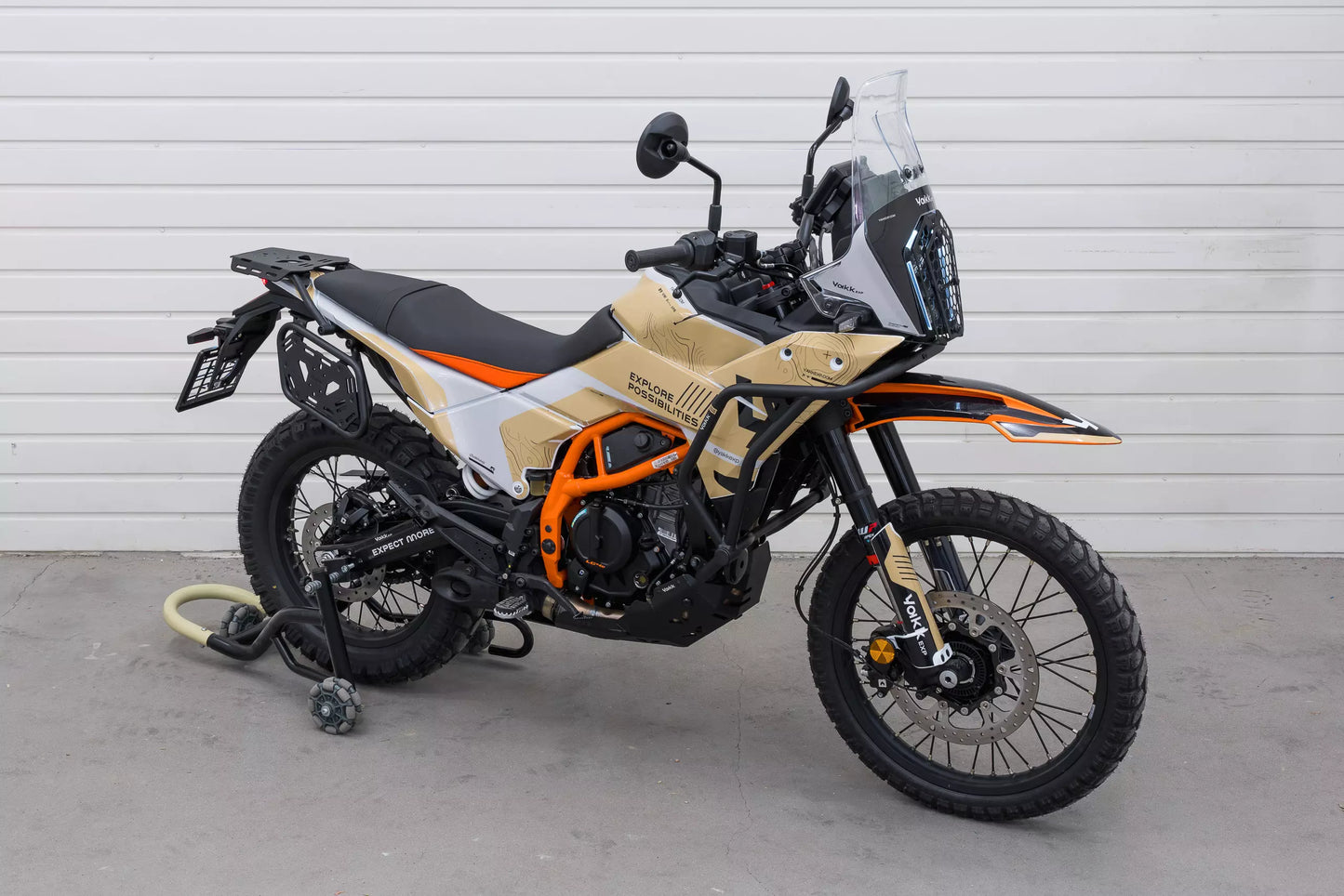 Yakk EXP - Side Pannier Luggage Rack - Black - KTM 390 Adventure (25-26), KTM Enduro R 125 (25-)