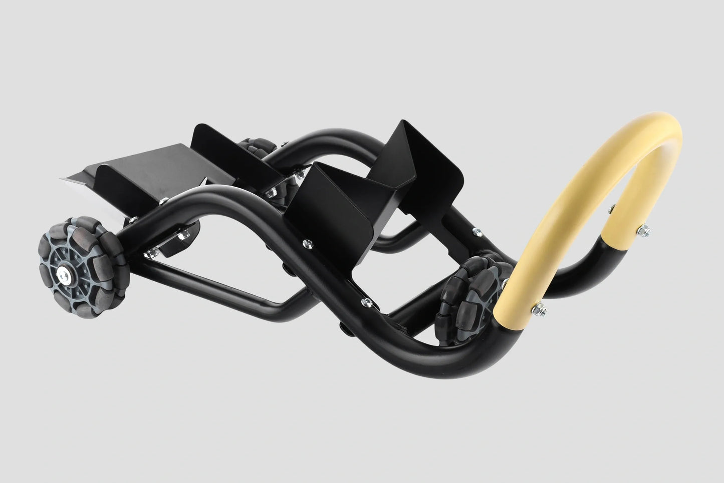 Yakk EXP 'AXEL' - Premium Motorcycle Front Stand - Multi Wheel/Omni Wheel Stand - Holder - Universal