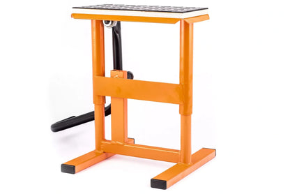 HLP MOTO - Motorcycle Lift - Rubberized Stand - Cross Enduro ADV Street - Orange - Universal
