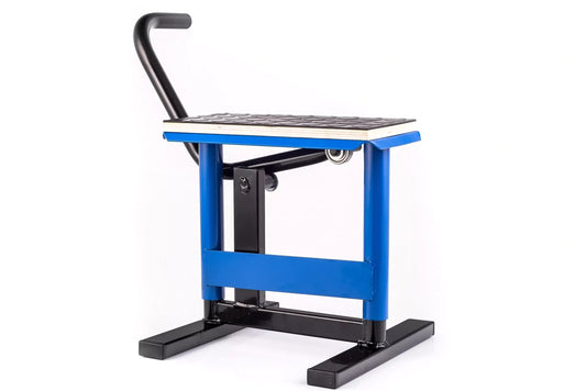 HLP MOTO - Motorcycle Lift - Rubberized Stand - Cross Enduro ADV Street - Blue - Universal