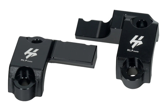 HLP MOTO - brembo Brake/Clutch Master Cylinder Clamp Reinforcement - CNC Anodized Aluminum - Black - KTM Husqvarna Husaberg Beta