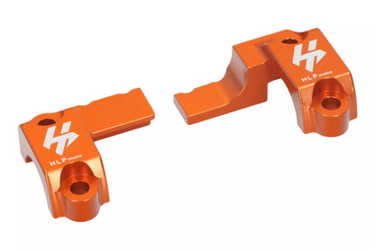HLP MOTO - brembo Brake/Clutch Master Cylinder Clamp Reinforcement - CNC Anodized Aluminum - Orange - KTM Husqvarna Husaberg Beta