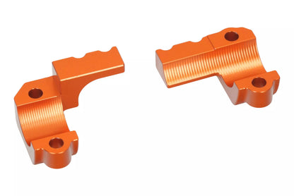 HLP MOTO - brembo Brake/Clutch Master Cylinder Clamp Reinforcement - CNC Anodized Aluminum - Orange - KTM Husqvarna Husaberg Beta