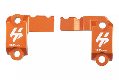 HLP MOTO - brembo Brake/Clutch Master Cylinder Clamp Reinforcement - CNC Anodized Aluminum - Orange - KTM Husqvarna Husaberg Beta